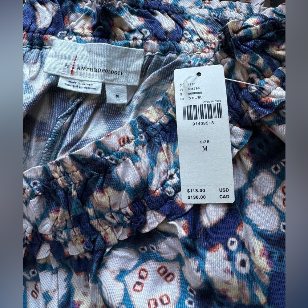 NWT Size M - By Anthropologie Wide-Leg Pull-On Pants - Picture 3 of 16